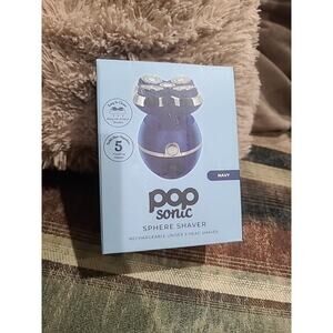 Pop Sonic Unisex 5-Head Rechargeable Shaver In Navy Color